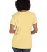 Comfort Wash GDH125 Garment-Dyed Women's V-Neck T- in Summer squash yellow back view