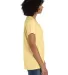 Comfort Wash GDH125 Garment-Dyed Women's V-Neck T- in Summer squash yellow side view