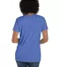 Comfort Wash GDH125 Garment-Dyed Women's V-Neck T- in Deep forte blue back view
