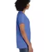 Comfort Wash GDH125 Garment-Dyed Women's V-Neck T- in Deep forte blue side view