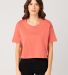 Cotton Heritage W1085 Women's Crop Top in Red sorbet front view