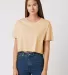 Cotton Heritage W1085 Women's Crop Top in Vintage gold front view