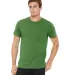 Bella Canvas 3001U Unisex USA Made T-Shirt in Leaf front view