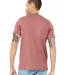 Bella Canvas 3001U Unisex USA Made T-Shirt in Mauve back view