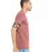 Bella Canvas 3001U Unisex USA Made T-Shirt in Mauve side view