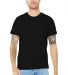 Bella Canvas 3001U Unisex USA Made T-Shirt in Black front view