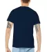 Bella Canvas 3001U Unisex USA Made T-Shirt in Navy back view