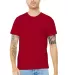 Bella Canvas 3001U Unisex USA Made T-Shirt in Red front view