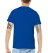 Bella Canvas 3001U Unisex USA Made T-Shirt in True royal back view