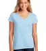 District Clothing DT8001 District  Women's Re-Tee  CrystlBlue front view