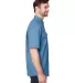 DRI DUCK 4445 Crossroad Woven Short Sleeve Shirt Slate Blue side view