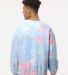Dyenomite 681VR Blended Tie-Dyed Sweatshirt in Coral dream back view