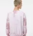 Dyenomite 681VR Blended Tie-Dyed Sweatshirt in Rose crystal back view