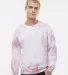 Dyenomite 681VR Blended Tie-Dyed Sweatshirt in Rose crystal front view