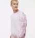 Dyenomite 681VR Blended Tie-Dyed Sweatshirt in Rose crystal side view