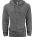 econscious EC5980 Unisex Hemp Hero Full-Zip hooded STONEWORK GRAY front view