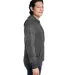 J America 8711 Aspen Fleece Hooded Sweatshirt Charcoal Speck side view