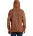 J America 8711 Aspen Fleece Hooded Sweatshirt Rust Speck back view