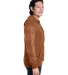 J America 8711 Aspen Fleece Hooded Sweatshirt Rust Speck side view