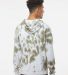 J America 8861 Tie-Dye Fleece Hooded Sweatshirt in Olive tie dye