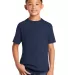 Port & Company PC54YDTG    Youth Core Cotton DTG T Navy front view