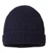 Richardson Hats 146R Waffle Cuffed Beanie Navy front view