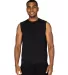 Threadfast Apparel 382T Unisex Impact Tank in Black front view