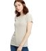 US Blanks US100R Ladies' 5.8 oz. Short-Sleeve Reco in Linen front view