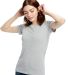 US Blanks US100R Ladies' 5.8 oz. Short-Sleeve Reco in Smoke front view