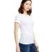 US Blanks US100R Ladies' 5.8 oz. Short-Sleeve Reco in White side view