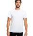 US Blanks US2000R Men's Short-Sleeve Recycled Crew in White front view