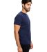 US Blanks US2000R Men's Short-Sleeve Recycled Crew in Indigo side view