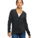 US Blanks US950 Ladies' 4.9 oz. Long-Sleeve Cardig in Tri charcoal front view