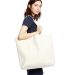 US Blanks US224 Large Canvas Shopper Tote in Natural side view
