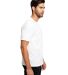 US Blanks US4000G Men's Supima Garment-Dyed Crewne in Off white side view