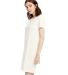 US Blanks US401 Ladies' Cotton T-Shirt Dress in Cream front view