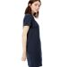 US Blanks US401 Ladies' Cotton T-Shirt Dress in Navy blue side view