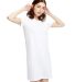 US Blanks US401 Ladies' Cotton T-Shirt Dress in White side view