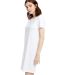US Blanks US401 Ladies' Cotton T-Shirt Dress in White front view
