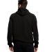 US Blanks US4412 Men's 100% Cotton Hooded Pullover in Black back view