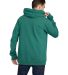 US Blanks US4412 Men's 100% Cotton Hooded Pullover in Evergreen back view