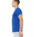 Bella + Canvas 3655 Unisex Textured Jersey V-Neck  in True royal mrble side view