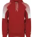 Badger Sportswear 1405 Lineup Hooded Pullover in Red front view