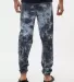 Dyenomite 973VR Dream Tie-Dyed Sweatpants in Black crystal back view