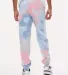 Dyenomite 973VR Dream Tie-Dyed Sweatpants in Coral dream back view