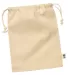 econscious EC8101 Organic Cotton Cinch Gift Bag NATURAL back view