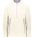 Augusta Sportswear 6855 Polar Fleece Quarter-Zip P in Oyster front view