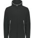 Augusta Sportswear 6859 Youth Polar Fleece Hooded  in Black front view