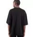 Shaka Wear SHGDD Adult Garment-Dyed Drop-Shoulder  in Black back view