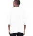 Shaka Wear SHGDD Adult Garment-Dyed Drop-Shoulder  in White back view